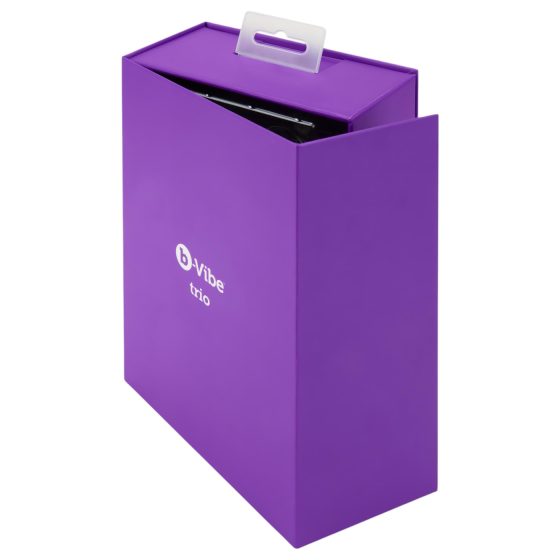 b-Vibe trio - Tří motorový anální vibrátor (fialový)