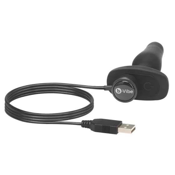 b-Vibe Novice - anální vibrátor pro začátečníky - černý