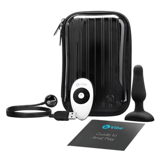 b-Vibe Novice - začátečnický anální vibrátor (černý)
