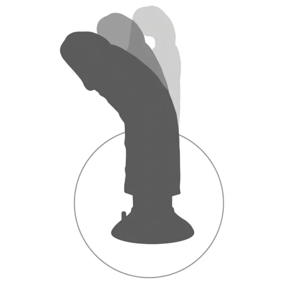 King Cock - vibrátor s přísavkou 23 cm - realistický penis tělová barva