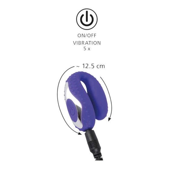You2Toys - Orální rozkoš - akumulátorový, silikonový vibrátor na ústa (fialový)