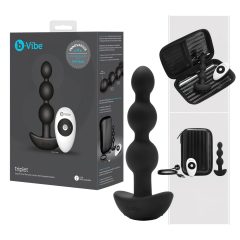   b-Vibe - trojitý anální vibrátor s kuličkami, nabíjecí (černý)