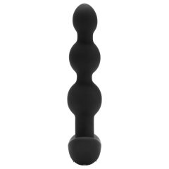   b-Vibe - trojitý anální vibrátor s kuličkami, nabíjecí (černý)