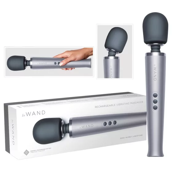 le Wand - masážní vibrátor na akumulátor - stříbrný