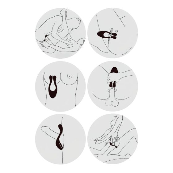 BeauMents Doppio - nabíjecí, 3 motory párový vibrátor (modrý)