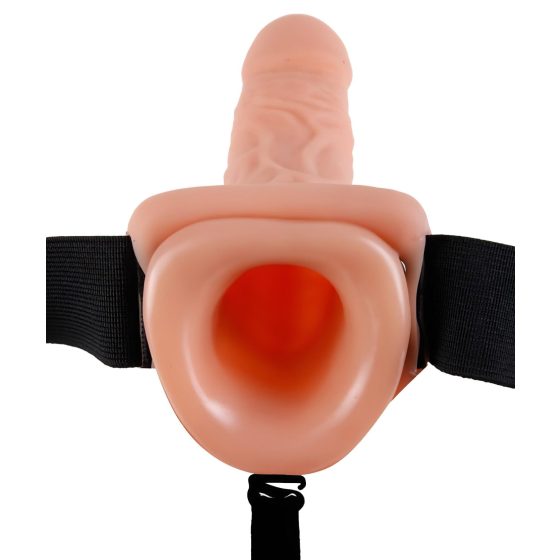Fetish Strap-on 9 - připínací vibrátor (přírodní)