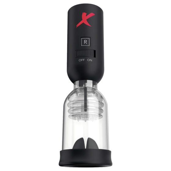 PDX Elite Tip Teazer - automatický stimulátor žaludu (černý)