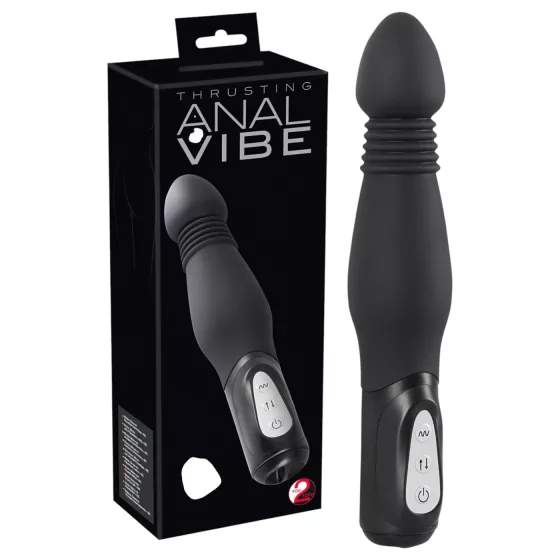You2Toys - anální vibrátor s pohybem - černý