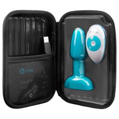  b-Vibe Rimming - anální vibrátor s rotujícími kuličkami (tyrkysový)