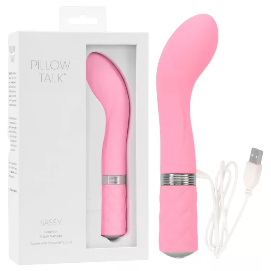 Pillow Talk Sassy - akumulátorový vibrátor na bod G (růžový)