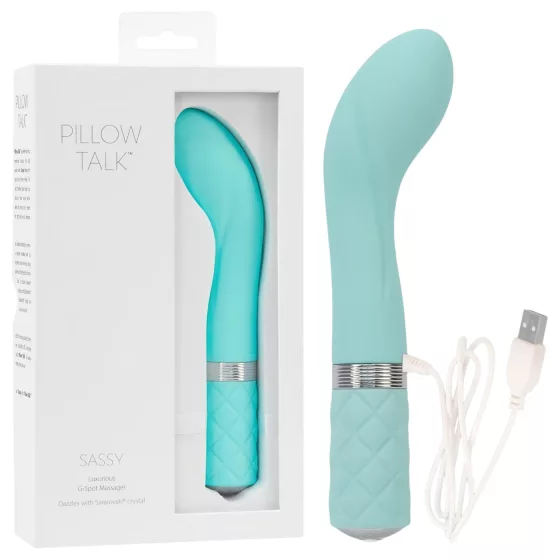 Pillow Talk Sassy - vibrátor na bod G - dobíjecí - tyrkysový