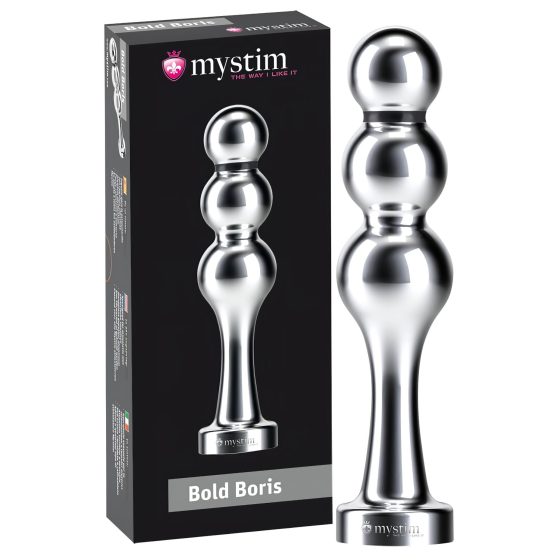 Mystim Bold Boris - kuličkový elektro dildo