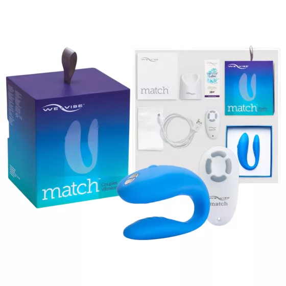 We-Vibe Match - párový vibrátor - voděodolný, nabíjecí - modrý