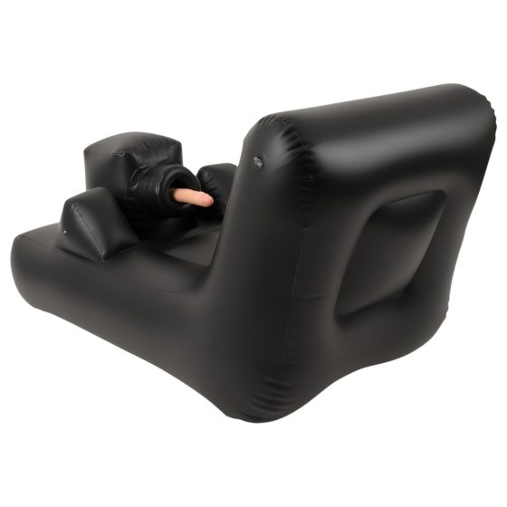 Dark Magic - elektrický sex-stroj s lůžkem (černá)