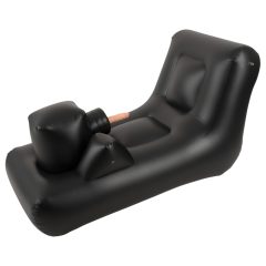 Dark Magic - elektrický sex-stroj s lůžkem (černá)