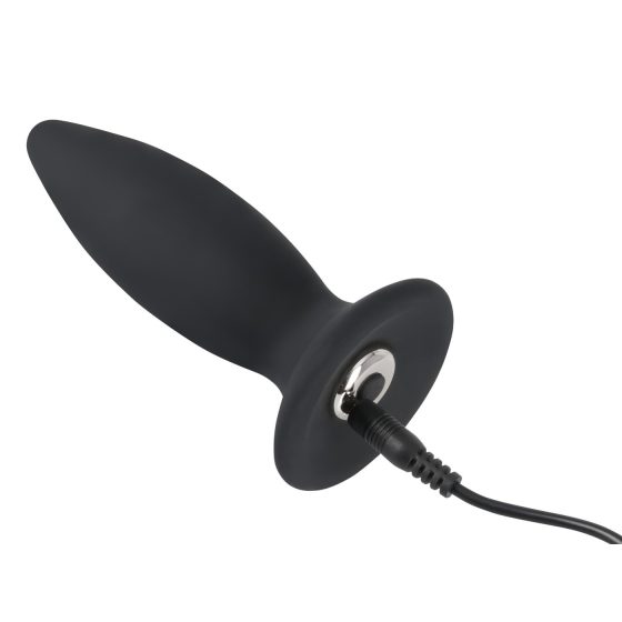 Černý samet S - akumulátorový, anální vibrátor pro začátečníky - malý (černý)