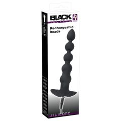   Black Velvet – akumulátorový anální vibrátor s 5 kuličkami (černý)