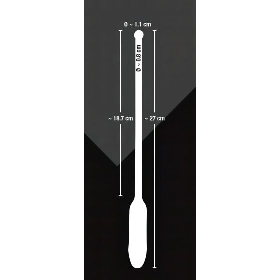 You2Toys DILATOR - silikonový močový vibrátor - černý (8-11 mm)