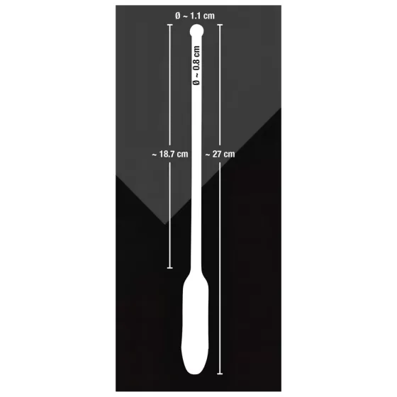 You2Toys - vibrátor dilatátor - silikon, vibrační, černý, 8-11 mm