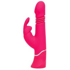   Happyrabbit Thrusting - nabíjecí vibrátor s posuvem a ramínkem na klitoris (růžový)