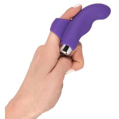   SMILE Finger - vlnitý silikonový prstový vibrátor (fialový)