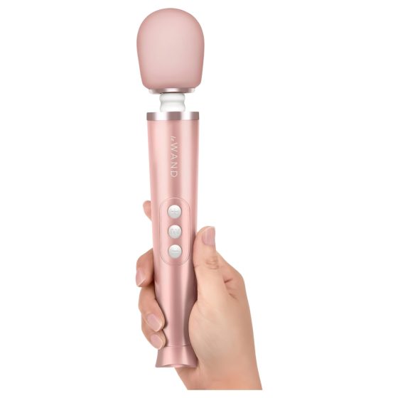 Le Wand Petite - exkluzivní masážní vibrátor (růžová-zlatá)