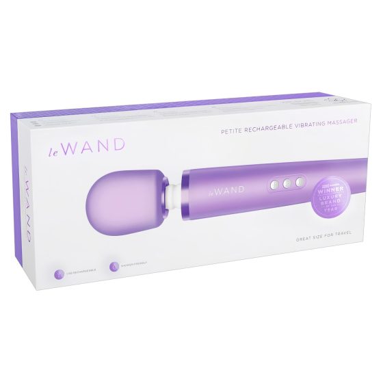 Le Wand Petite - exkluzivní, akumulátorový masážní vibrátor (fialový)