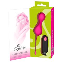   SMILE Love Balls - akumulátorové růžové vibrační vejce s dálkovým ovládáním