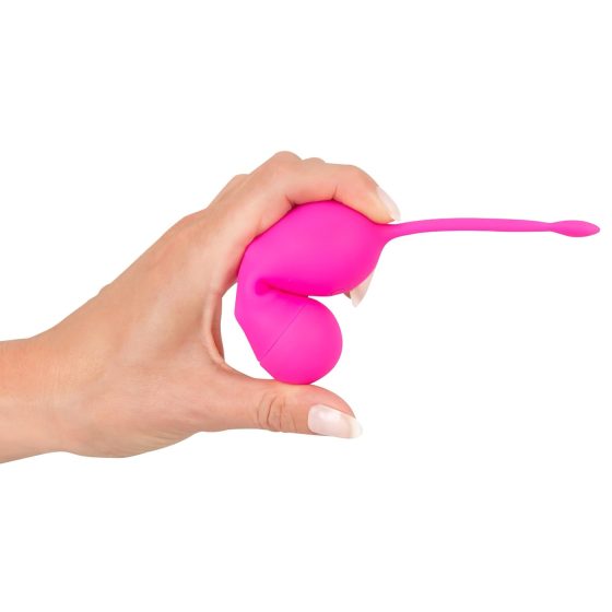 SMILE Love Balls - akumulátorové růžové vibrační vejce s dálkovým ovládáním