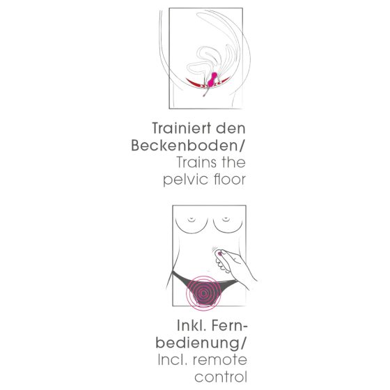 SMILE - vibrační vajíčko na dálkové ovládání - dobíjecí - růžové