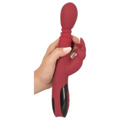  You2Toys Masér - pohybový, vyhřívaný vibrátor na bod G (červený)