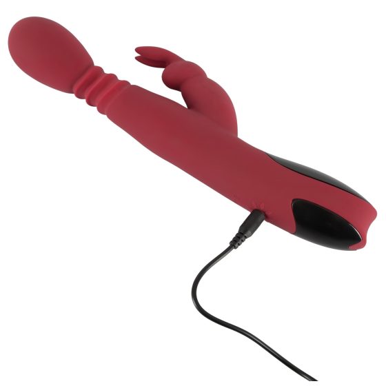 You2Toys Masér - pohybový, vyhřívaný vibrátor na bod G (červený)