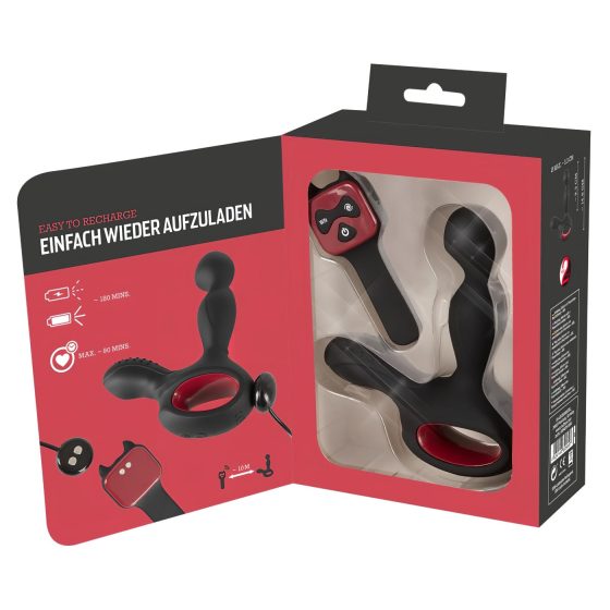 You2Toys Masážní strojek - rotační, hřejivý prostatický vibrátor (černý)