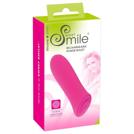 SMILE Power Bullet - akumulátorový, extra silný malý vibrátor (růžový)