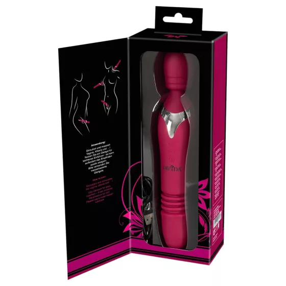 Javida Thrusting - 3v1 masážní vibrátor (červený)