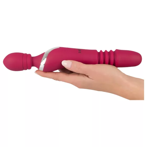 Javida Thrusting - 3v1 masážní vibrátor (červený)