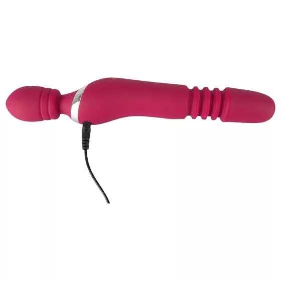 Javida Thrusting - 3v1 masážní vibrátor (červený)