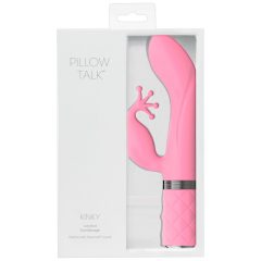  Pillow Talk Kinky - nabíjecí vibrátor na bod G se dvěma motorky (růžový)