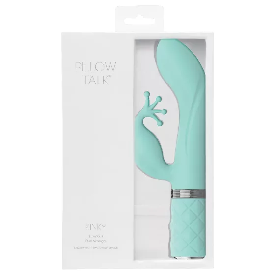 / Pillow Talk Kinky - akumulátorový, dvoumotorový vibrátor na bod G (tyrkysový)