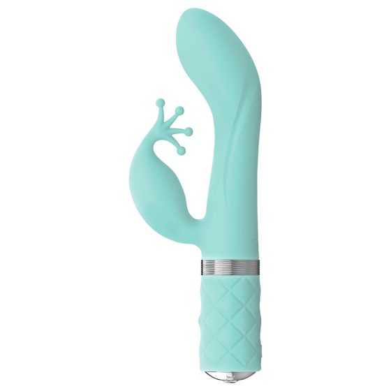 Pillow Talk Kinky - akumulátorový, 2 motorový G-bod vibrátor (tyrkysový)