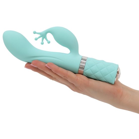 Pillow Talk Kinky - akumulátorový, 2 motorový G-bod vibrátor (tyrkysový)