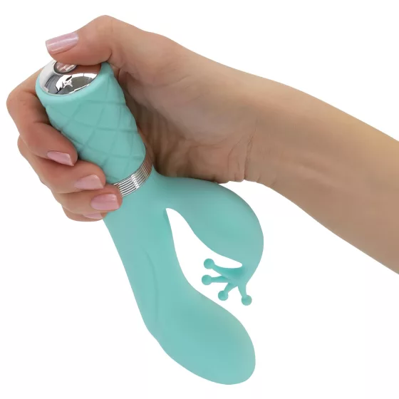 / Pillow Talk Kinky - akumulátorový, dvoumotorový vibrátor na bod G (tyrkysový)