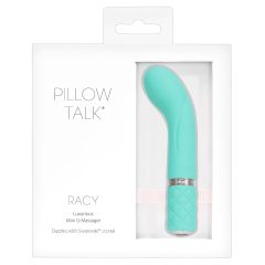   Pillow Talk Racy - vibrátor na G-bod - úzký - dobíjecí - tyrkysový