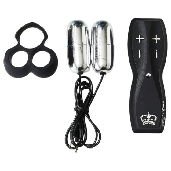HOT Octopuss JETT - 2 motorový žaludový vibrátor (černý)