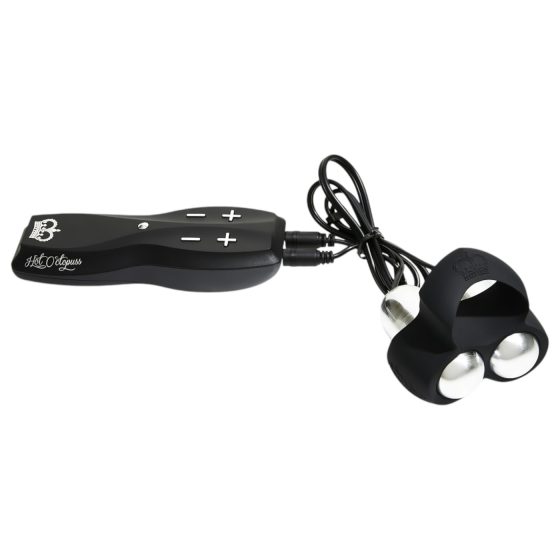HOT Octopuss JETT - 2 motorový žaludový vibrátor (černý)