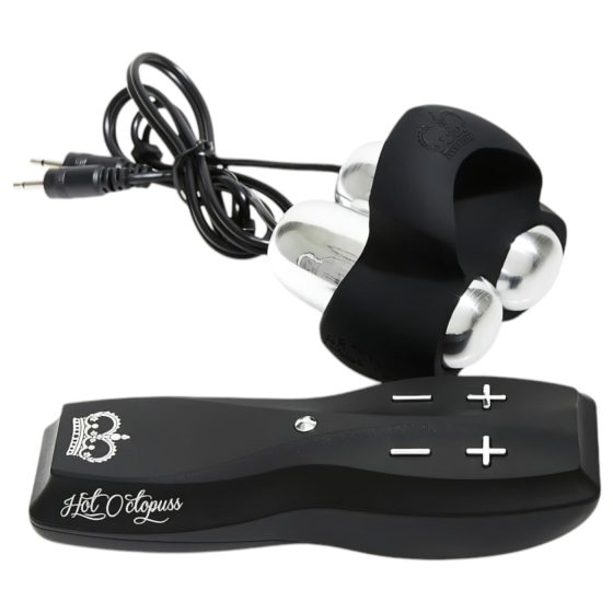 HOT Octopuss JETT - vibrační stimulátor žaludu - 2 motory - černý