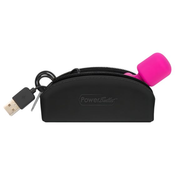 PalmPower Pocket Wand - mini masážní vibrátor (růžovo-černý)