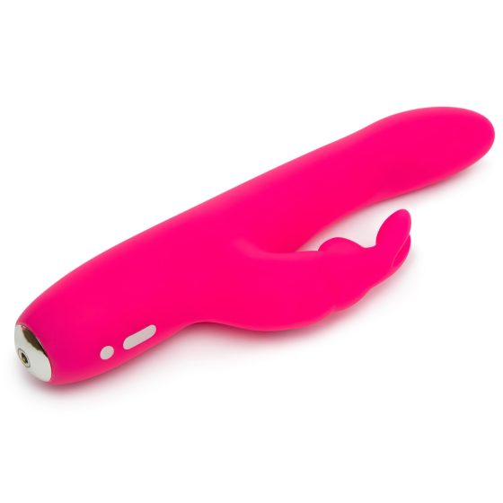 Happyrabbit Curve Slim - vodotěsný vibrátor s raménkem na klitoris (růžový)