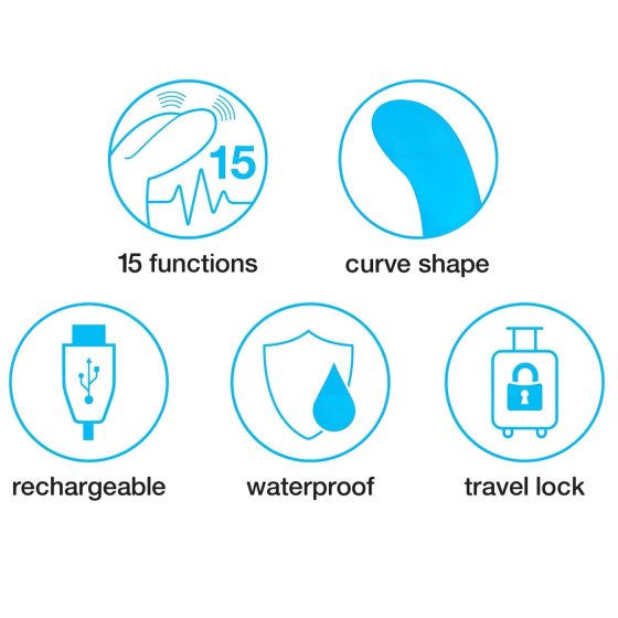 Happyrabbit Curve Slim - vibrátor s výčnělkem na klitoris - voděodolný - růžový