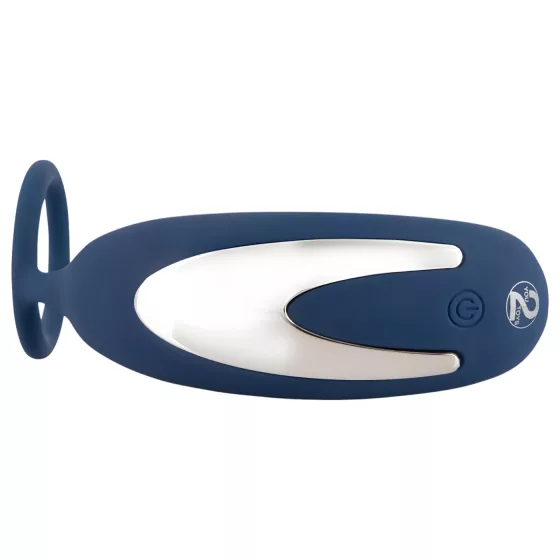 You2Toys - anální vibrátor s erekčním kroužkem na penis - modrý